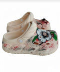 Hand painted clogs