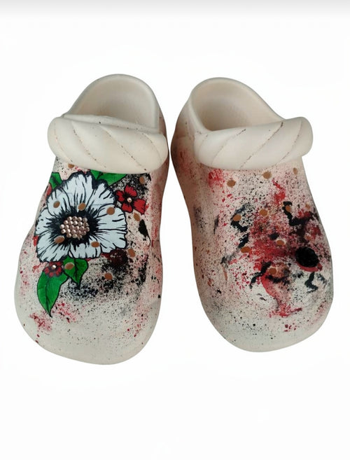 Hand painted clogs