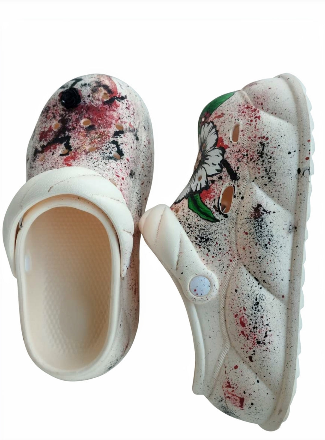 Hand painted clogs