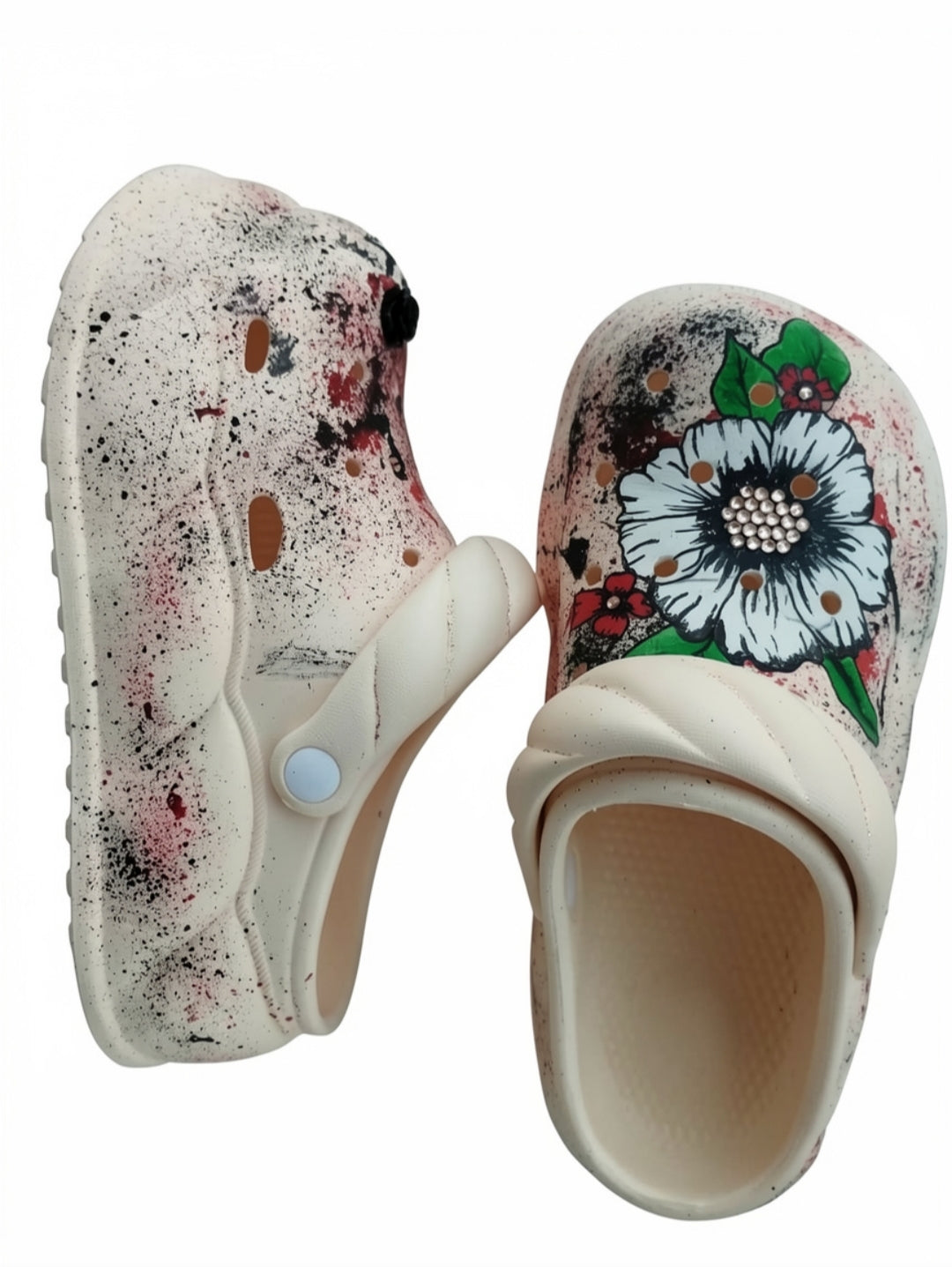 Hand painted clogs