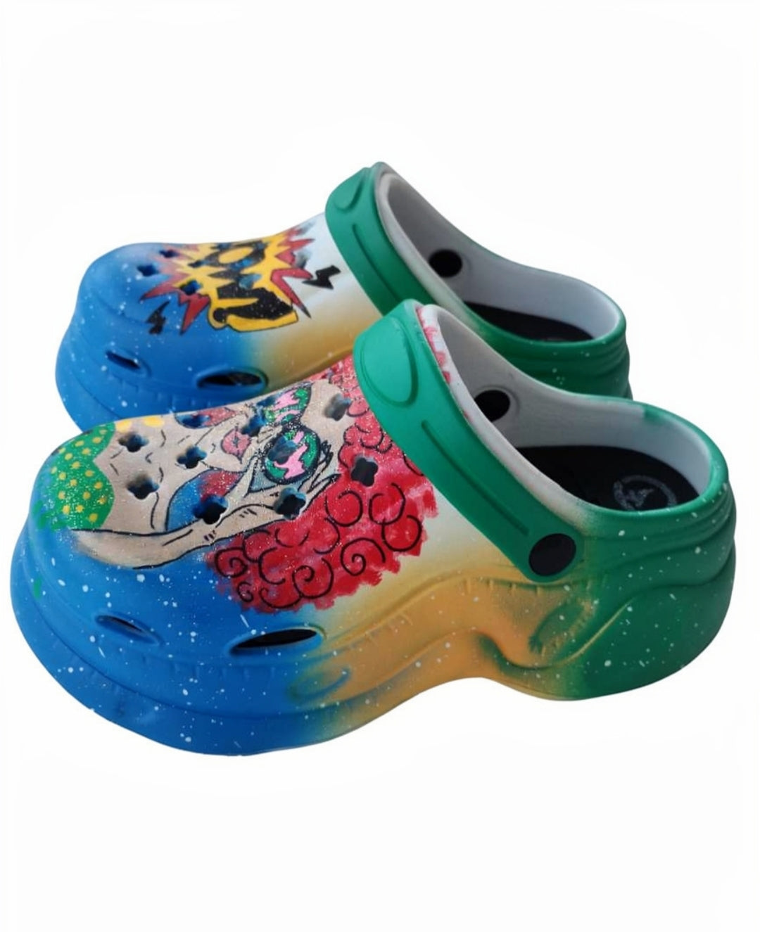 Hand painted clogs