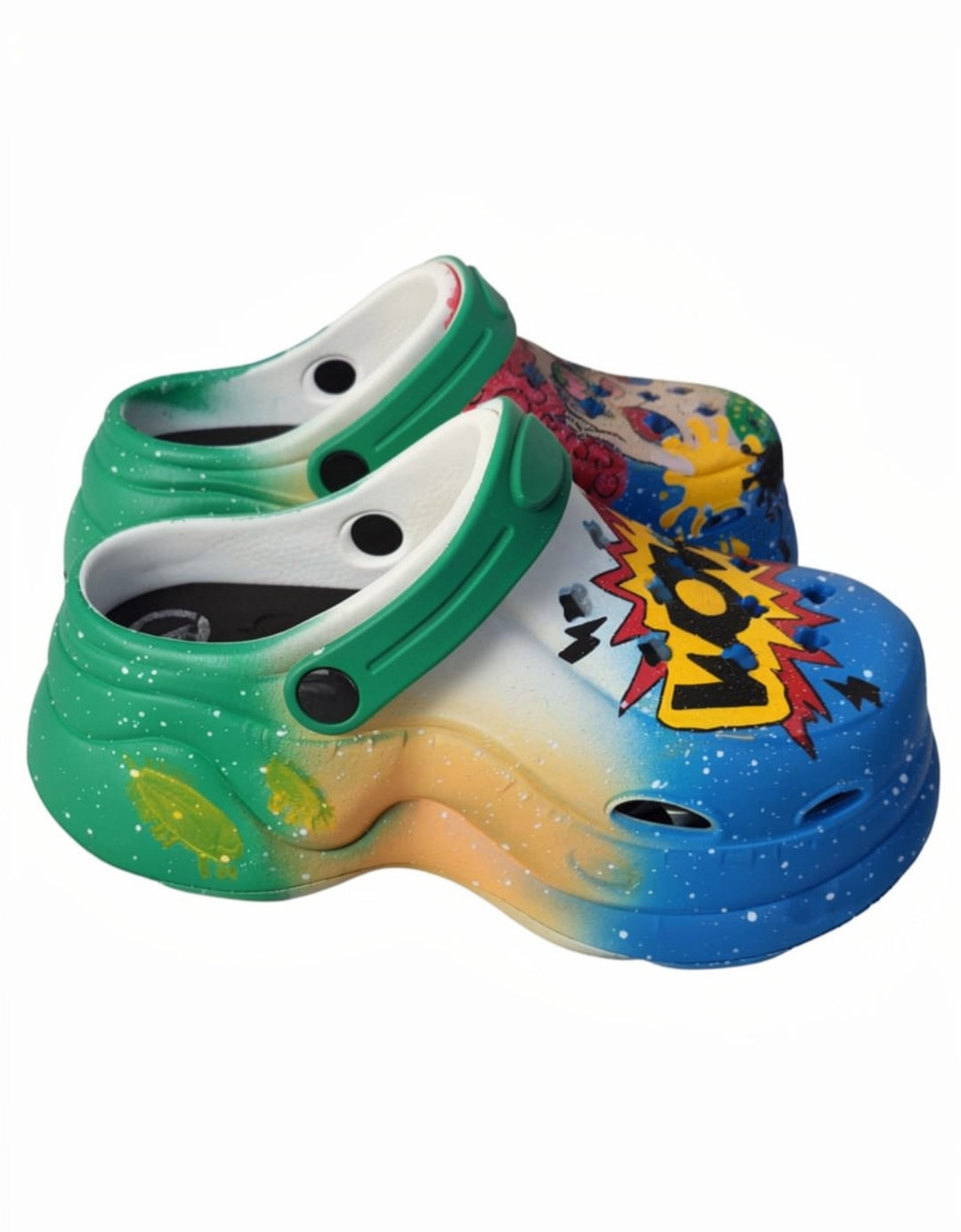 Hand painted clogs