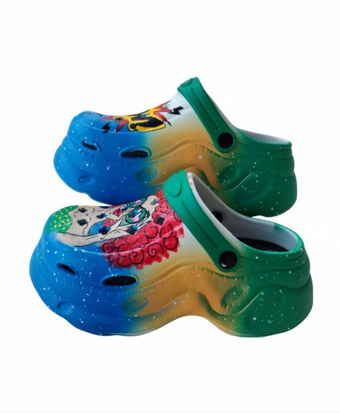 Hand painted clogs